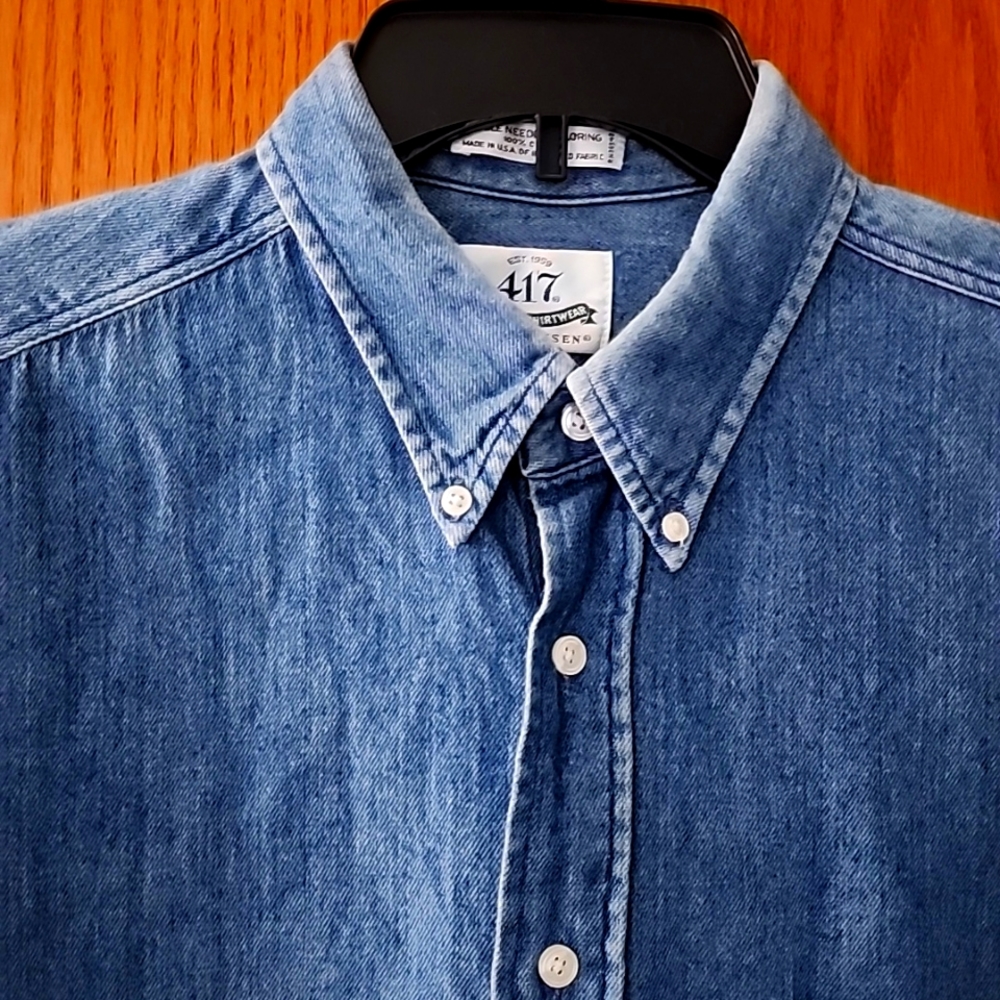 Men'sblue Jean shirt